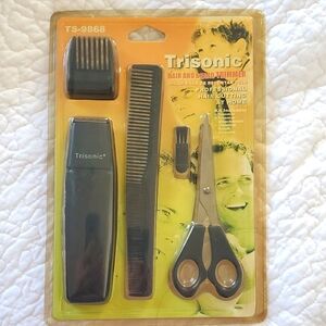 NOS Trisonic Hair and Beard Trimmer Kit